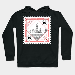 London Stamp Design Hoodie